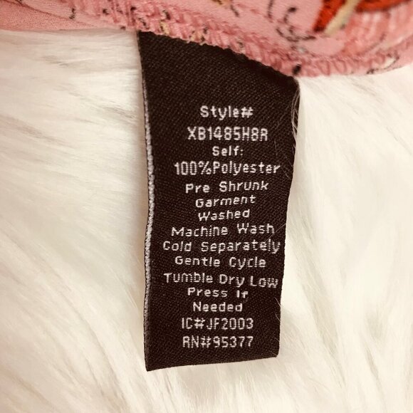 Sanctuary Pink Floral Faux Wrap Top Size Medium Petite - Picture 5 of 7